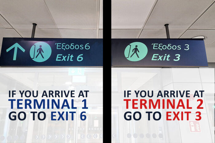 taxi transfer thessaloniki airport pickup points